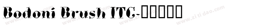 Bodoni Brush ITC字体转换